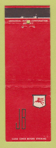 Matchbook Cover - Mobil oil gas JB IMPRINT
