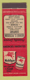 Matchbook Cover - Mobil oil gas George Peterson Waukegan Joliet Aurora IL
