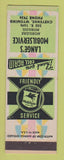 Matchbook Cover - Mobil oil gas Lange's Cheyenne WY