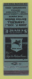 Matchbook Cover - Mobil oil gas John Cawiezell Davenport IA LAMINATED