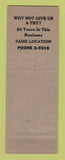 Matchbook Cover - Mobil oil gas John Cawiezell Davenport IA LAMINATED