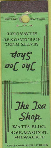 Matchbook Cover - The Tea Shop Milwaukee WI Midget