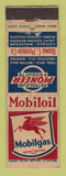 Matchbook Cover - Mobil oil gas George Peterson Chicago Joliet IL WEAR LAMINATED