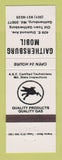 Matchbook Cover - Mobil oil gas Gaithersburg MD Motel