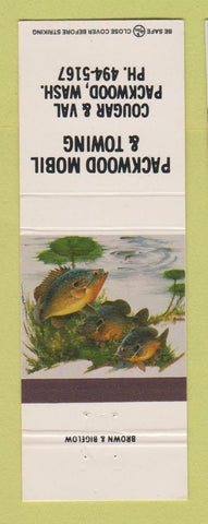 Matchbook Cover - Mobil oil gas Packwood WA
