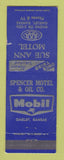 Matchbook Cover - Mobil oil gas Sue Ann Motel Oakley KS LAMINATED