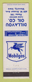 Matchbook Cover - Mobil oil gas Dillavou Waverly IA LAMINATED