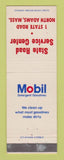 Matchbook Cover - Mobil oil gas State Road North Adams MA