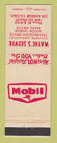 Matchbook Cover - Mobil oil gas Wayne's Los Angeles CA