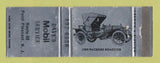 Matchbook Cover - Mobil oil gas Dave's Point Pleasant NJ 1909 Packard WEAR