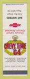Matchbook Cover - 1964 Chevrolet Bay Motors Coos Bay OR