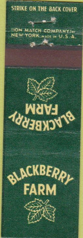 Matchbook Cover - Blackberry Farm Midget