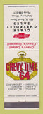 Matchbook Cover - 1964 Chevrolet Clark McHenry IL