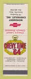 Matchbook Cover - 1964 Chevrolet Monument Somerville MA