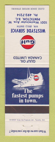 Matchbook Cover - Gulf oil gas Westsyde Penticton BC