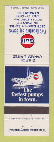 Matchbook Cover - Gulf oil gas Vic's Nanaimo BC