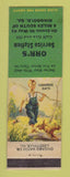 Matchbook Cover - Gulf oil gas Orr's Ringgold GA LAMINATED