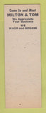 Matchbook Cover - Gulf oil gas Snipes & Tyson  SAMPLE