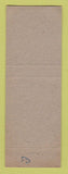 Matchbook Cover - Gulf oil gas Glazier's McConnellsburg PA