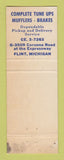 Matchbook Cover - Gulf oil gas Ed's Flint MI
