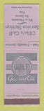 Matchbook Cover - Gulf oil gas Ollie's