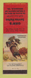 Matchbook Cover - Gulf oil gas Orr's Ringgold GA LAMINATED