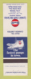 Matchbook Cover - Gulf oil gas Lyzaniuk's Viking AB