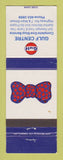Matchbook Cover - Gulf oil gas Centre Bow Tie