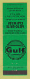Matchbook Cover - Gulf oil gas Auto Brite Cleveland? OH