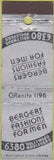 Matchbook Cover - Bergers Fashions Hollywood CA Midget