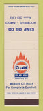 Matchbook Cover - Gulf oil gas Kemp Moorhead MN Fargo ND
