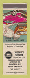 Matchbook Cover - Gulf oil gas Woody's Duncan BC WEAR