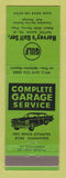 Matchbook Cover - Gulf oil gas Harvey's Patten ME GREEN