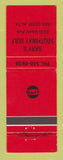 Matchbook Cover - Gulf oil gas Gary's Southway Red Deer AB
