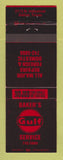 Matchbook Cover - Gulf oil gas Baker's Dallas TX