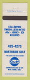 Matchbook Cover - Gulf oil gas Northside Mountain Home AR