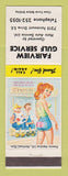 Matchbook Cover - Gulf oil gas Fairview Hillbilly Canada