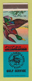 Matchbook Cover - Gulf oil gas Elkhills Cabins Diner East Barre VT