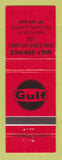 Matchbook Cover - Gulf oil gas Irvin Steeg Red Deer AB