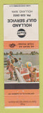 Matchbook Cover - Gulf oil gas Holland MB