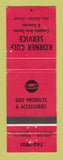 Matchbook Cover - Gulf oil gas Korner Alex Gerlitz Stettler AB WORN