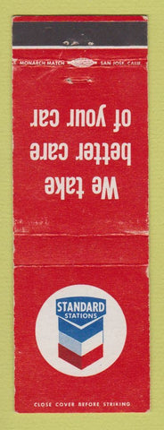 Matchbook Cover - Standard oil gas Take Care of Your Car WEAR