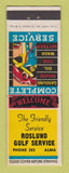 Matchbook Cover - Gulf oil gas Roslund Alma MI