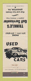 Matchbook Cover - Gulf oil gas Trinkle's Lehighton PA
