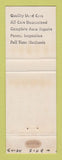 Matchbook Cover - Gulf oil gas Trinkle's Lehighton PA