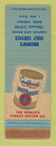 Matchbook Cover - Gulf oil gas Brown's Burke VA WORN LAMINATED