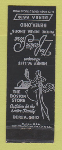 Matchbook Cover - Boston Store Women's Clothes Berea OH