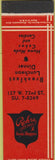 Matchbook Cover - Rohrs Soda Shoppes SAMPLE Midget