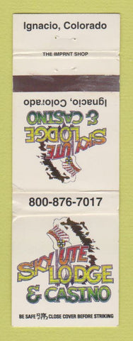 Matchbook Cover - Casino Sky Ute Lodge Ignacio Colorado WEAR