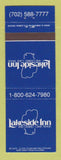 Matchbook Cover - Casino Lakeside Inn Lake Tahoe NV